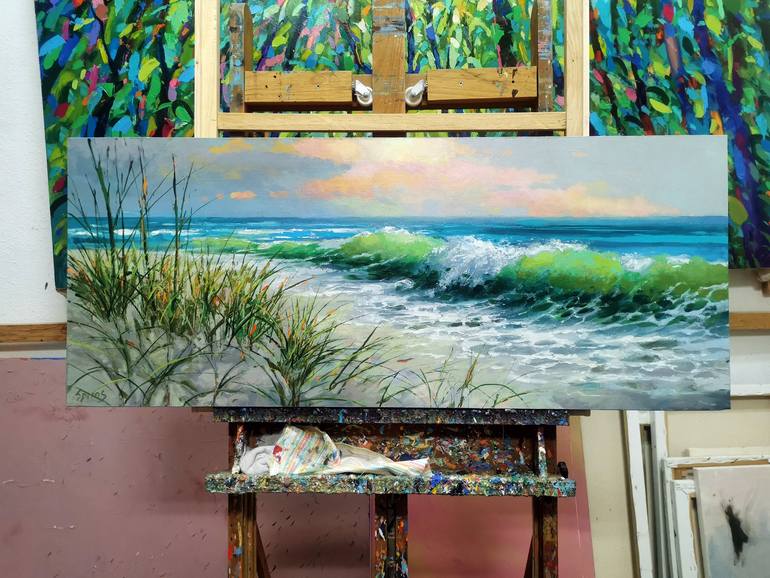 Original Contemporary Seascape Painting by Dmitry Spiros