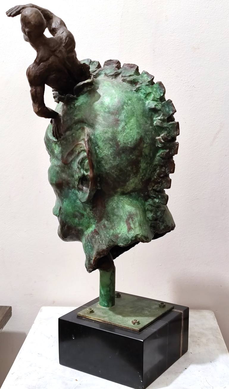 Original Impressionism Men Sculpture by Ciro Severino