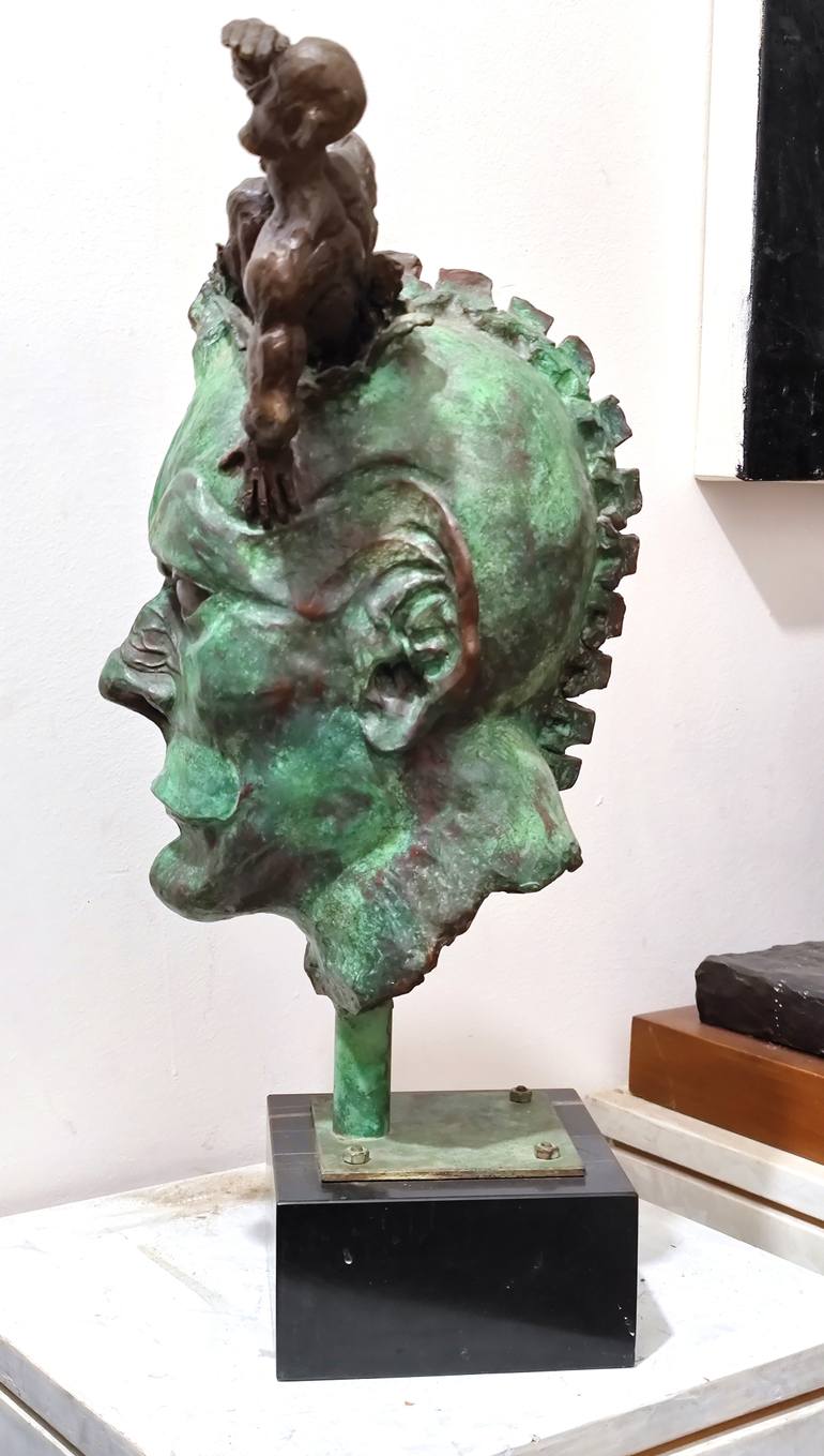 Original Impressionism Men Sculpture by Ciro Severino