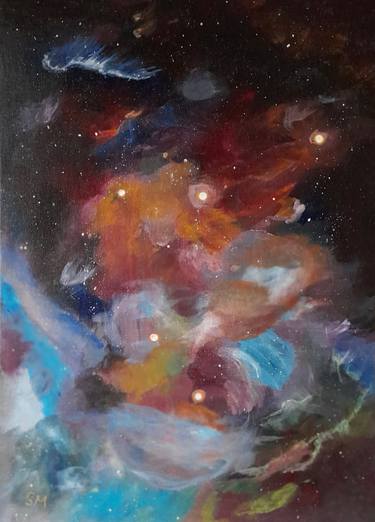 Original Illustration Outer Space Paintings by Stephen Maddocks