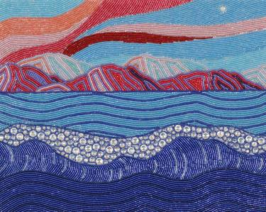 Original Minimalism Seascape Mixed Media by Kate Claringbould
