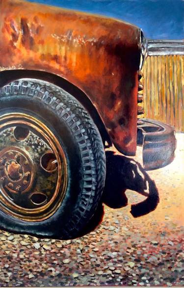 Print of Fine Art Automobile Paintings by Doug Barlow