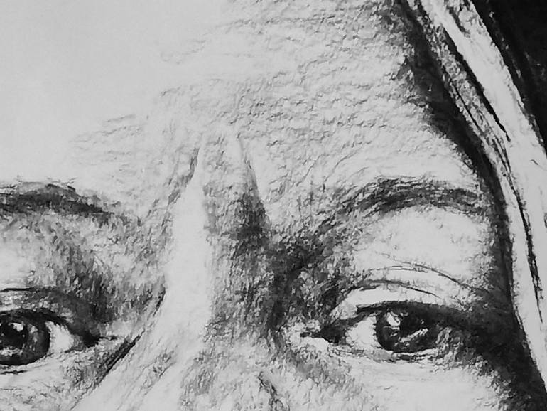 Original Contemporary People Drawing by Barbara Lapsys