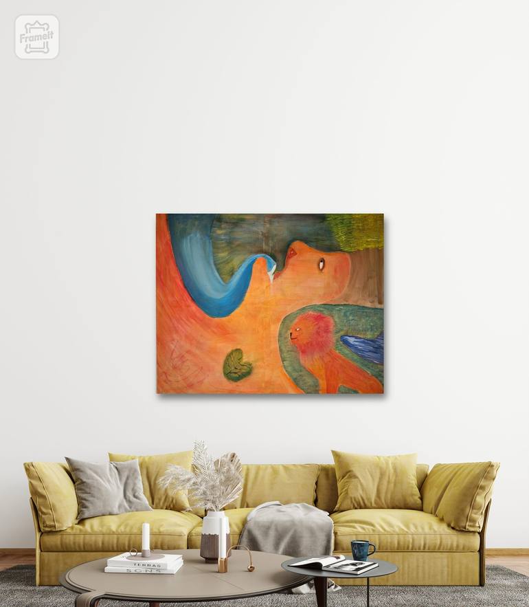 Original Abstract Painting by Stig ingvar Helstrøm