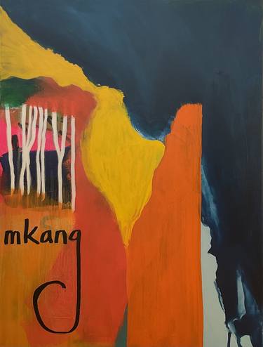 Original Art Deco Abstract Paintings by Mijeong Kang