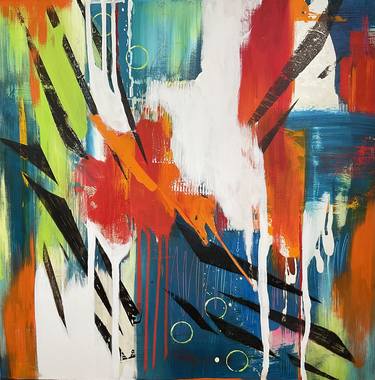 Original Art Deco Abstract Paintings by Mijeong Kang