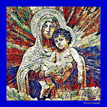 30" x 30" Mary & Jesus of Borgalino thumb