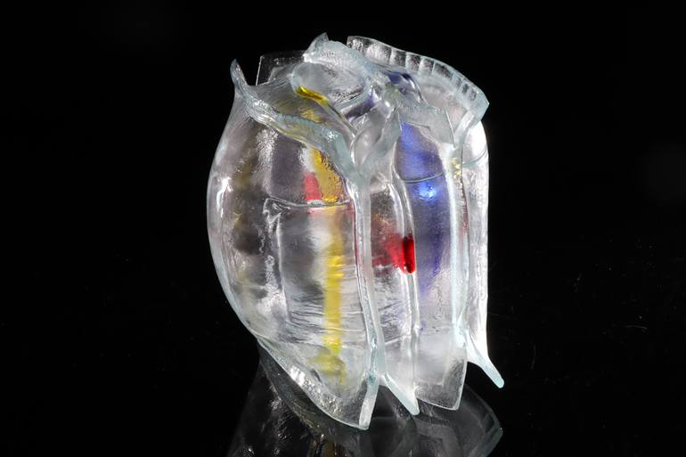 Original Contemporary Abstract Sculpture by Linda Van Huffelen