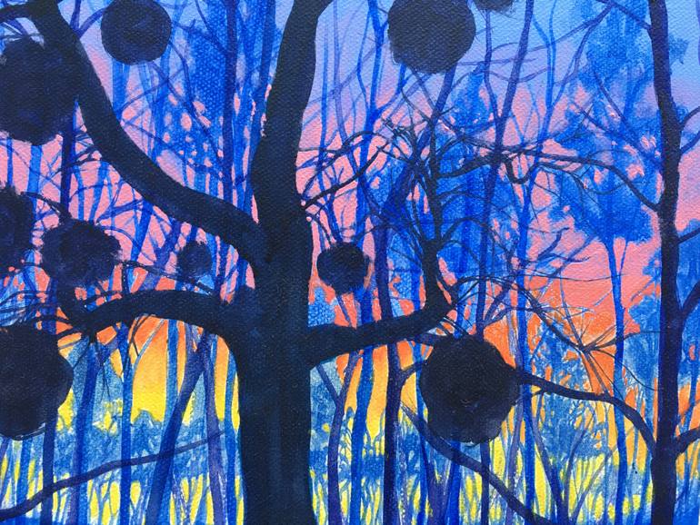 Original Abstract Landscape Painting by Melina La Firenze