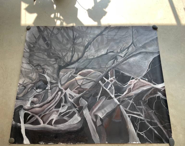 Original Art Deco Nature Painting by Héloïse Bonin