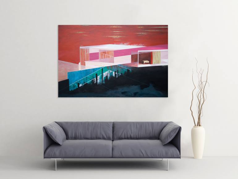 Original Figurative Architecture Painting by Wout Vromans