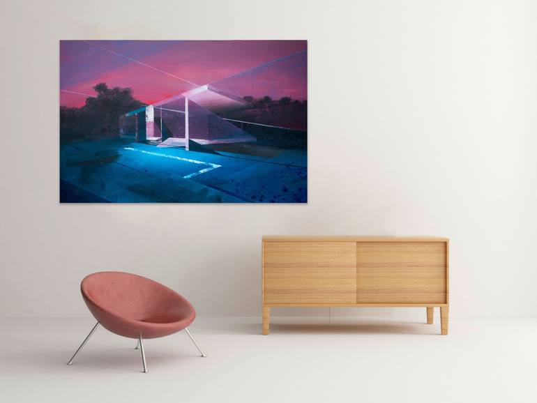 Original Figurative Architecture Painting by Wout Vromans