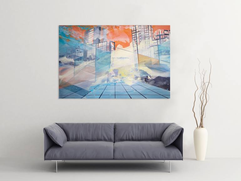 Original Figurative Architecture Painting by Wout Vromans