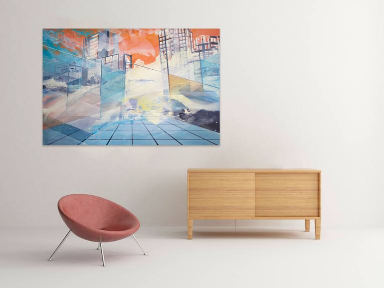 Original Figurative Architecture Painting by Wout Vromans
