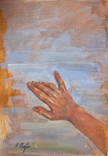 Hand. Akryl painting on linen. thumb