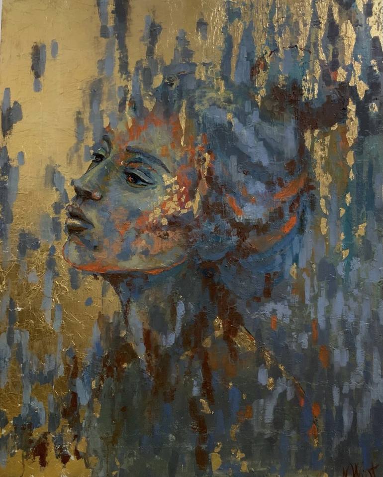 Original Art Deco Portrait Paintings by Nati Wuest