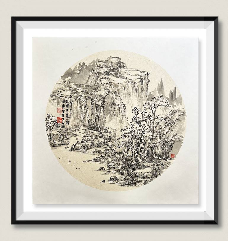 Original Art Deco Nature Drawing by Arron Tsui