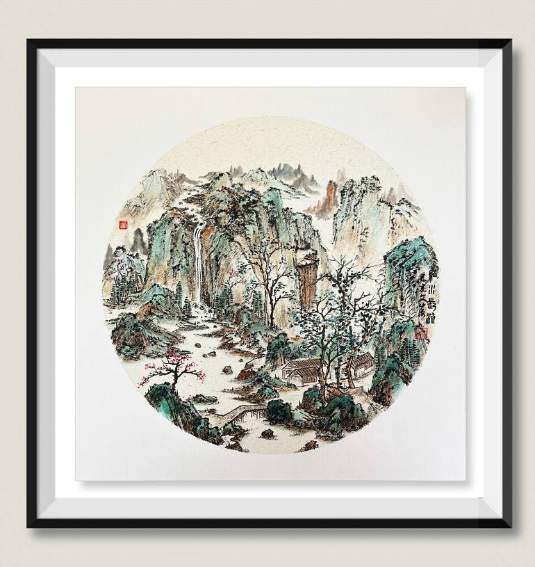 Original Art Deco Nature Drawing by Arron Tsui