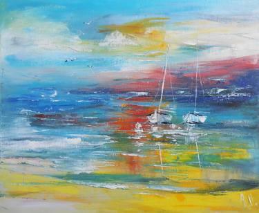 Print of Ship Paintings by Axelle BOSLER