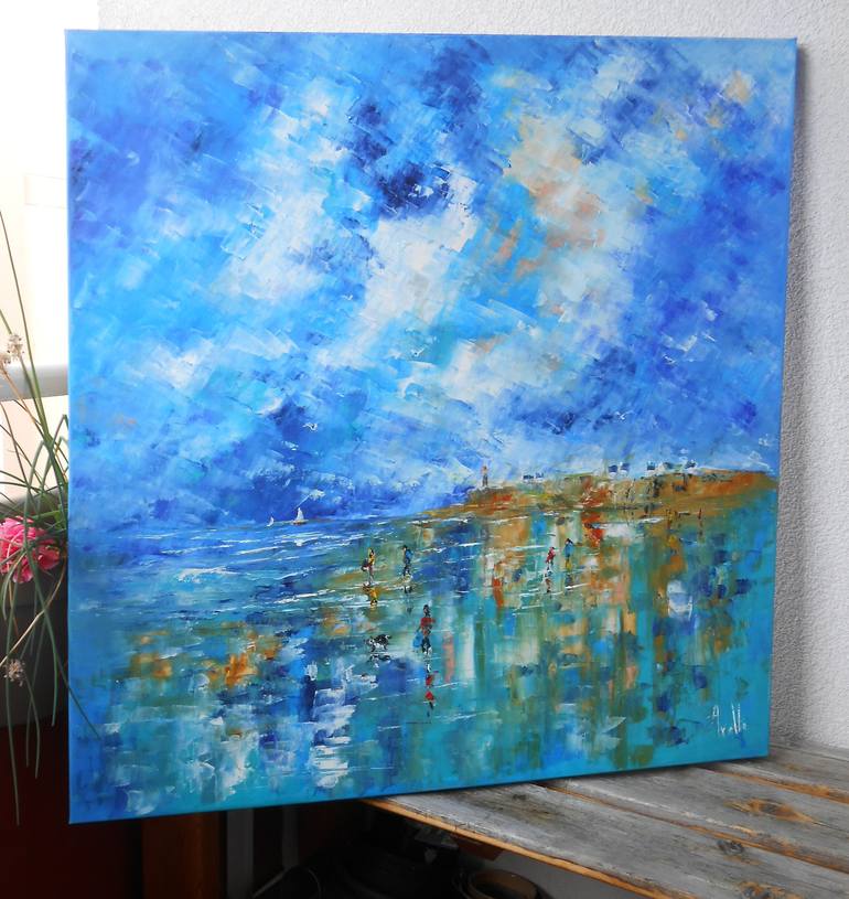 Original Abstract Landscape Painting by Axelle BOSLER