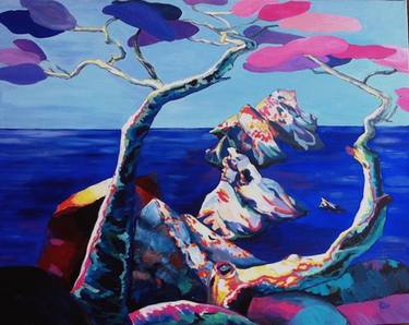 Original Figurative Seascape Paintings by CHANTAL PALA