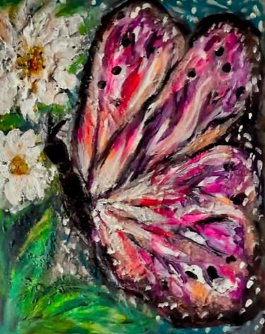 Original Abstract Expressionism Botanic Paintings by Joanna Dabrowska