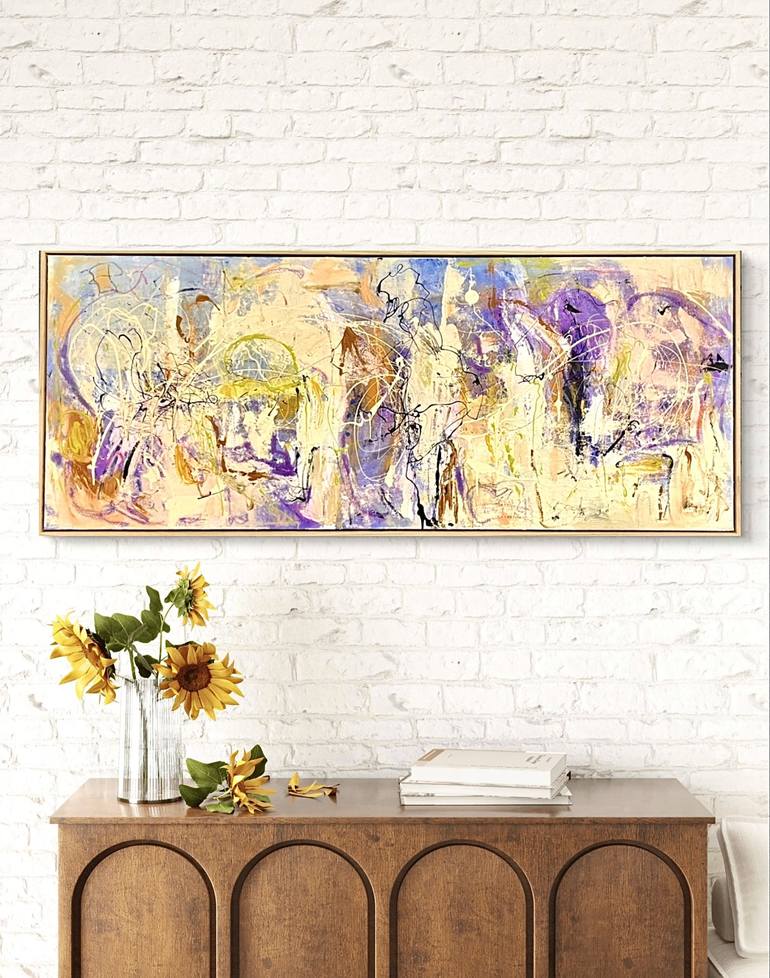 Original Impressionism Abstract Painting by Rebecca Carter