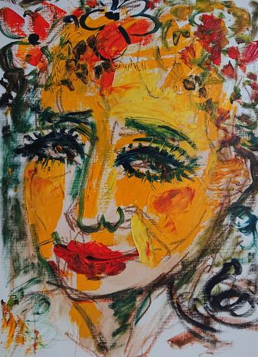 Saatchi Art Artist Rita Kashap; Paintings, “Portrait of a Young Girl” #art