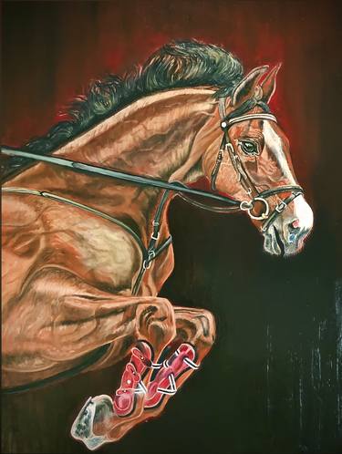 Print of Figurative Horse Paintings by Sarah Tariq