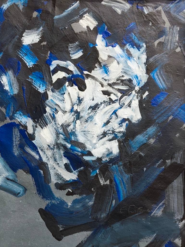 Original Famous Drawing by Dora Mittenzwei  Abstract Art on Paper  Rainer Negrelli