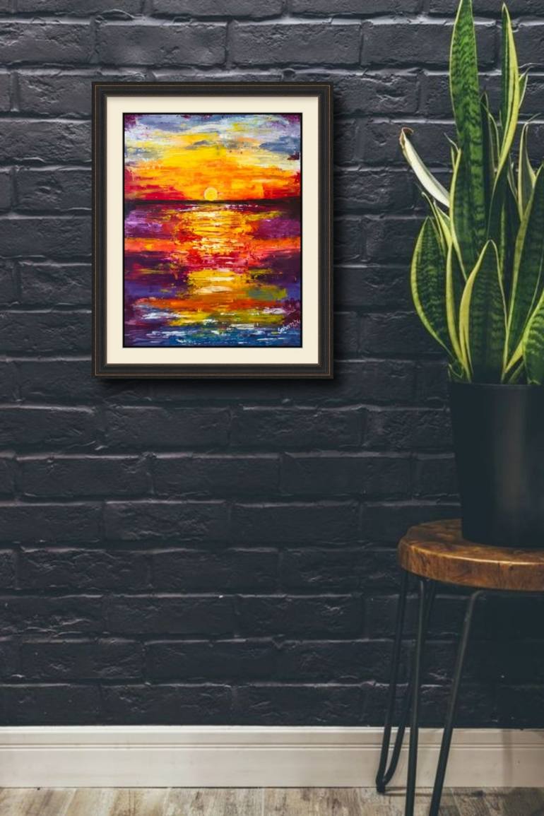 Original Abstract Expressionism Abstract Painting by Sabeen Hashmi
