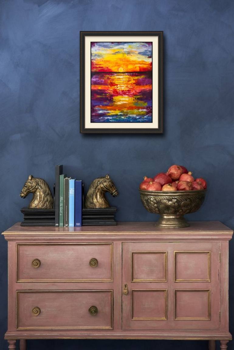 Original Abstract Expressionism Abstract Painting by Sabeen Hashmi