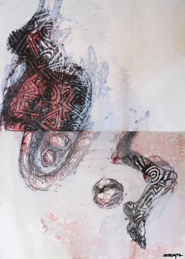 Original Conceptual Abstract Printmaking by Michal Strugalski