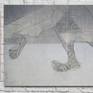 E . A 1/1 linocut ,  monotype on paper