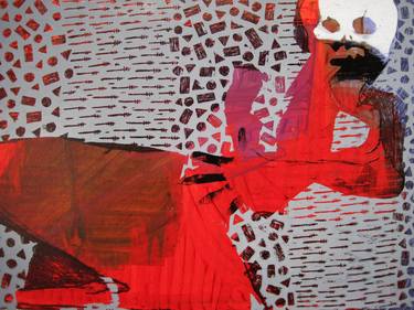 Original Abstract People Printmaking by Michal Strugalski