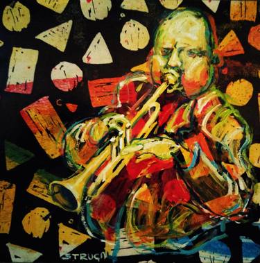 Print of Impressionism Music Paintings by Michal Strugalski