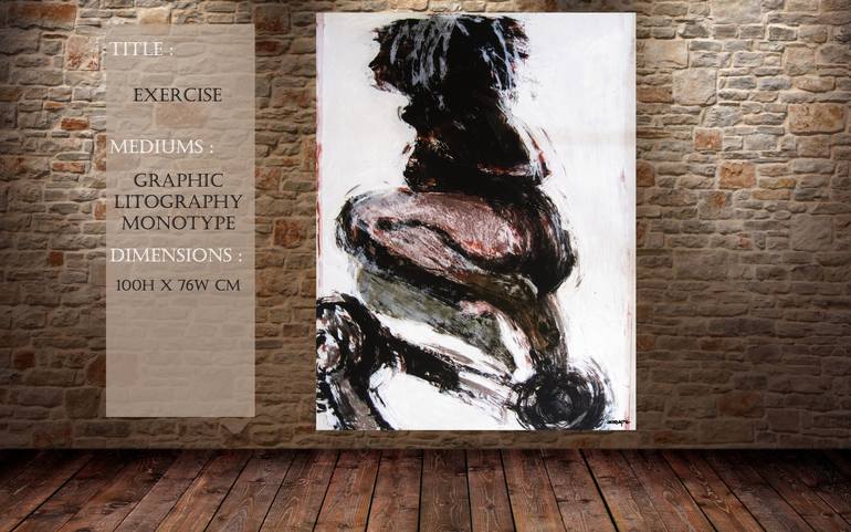 Original Impressionism Nude Printmaking by Michal Strugalski