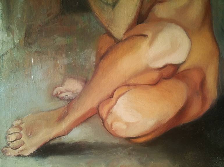 Original Figurative Nude Painting by Michal Strugalski