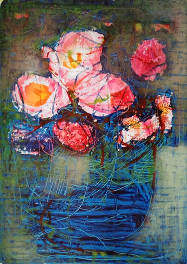 Print of Impressionism Still Life Printmaking by Michal Strugalski