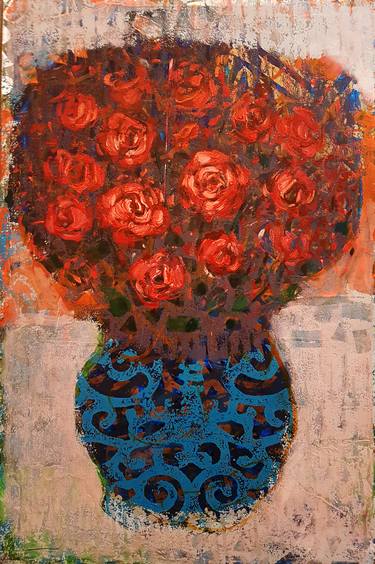 Original Impressionism Floral Paintings by Michal Strugalski