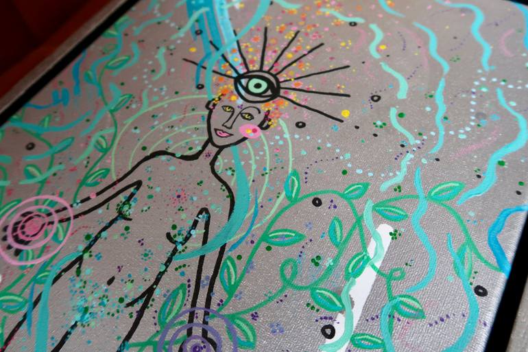 Original Abstract Expressionism Women Painting by Alex Covert