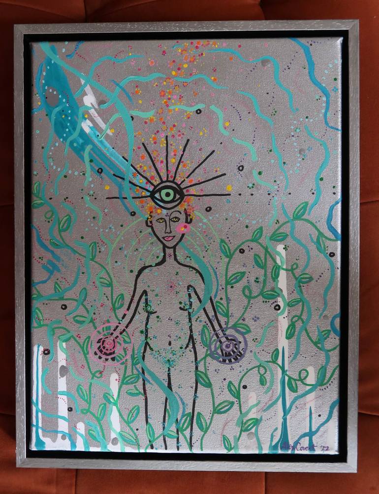 Original Abstract Expressionism Women Painting by Alex Covert