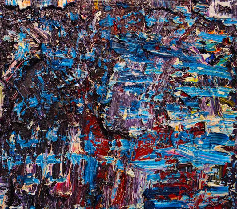 Original Abstract Expressionism Abstract Painting by Niam Jain