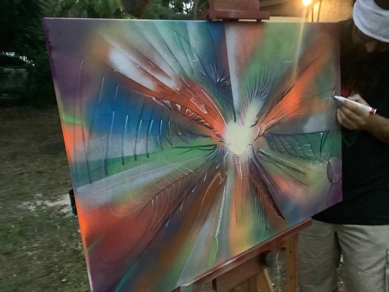 Original Abstract Painting by Rides  West