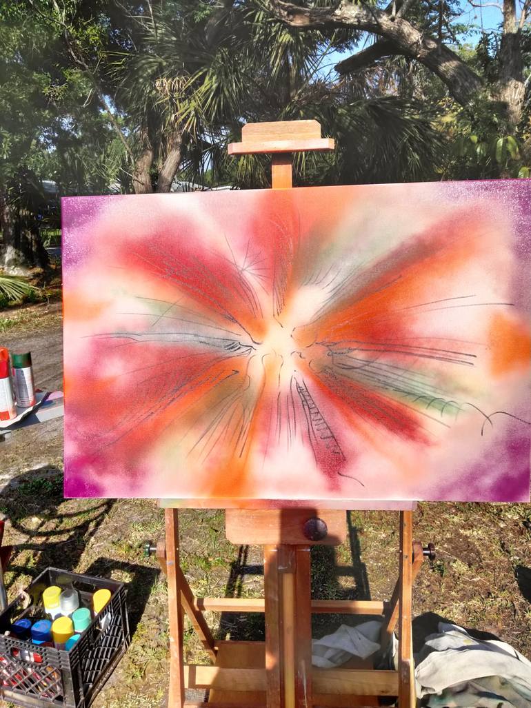Original Abstract Painting by Rides  West