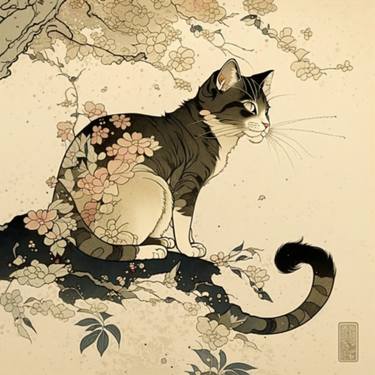 japanese cat print thumb