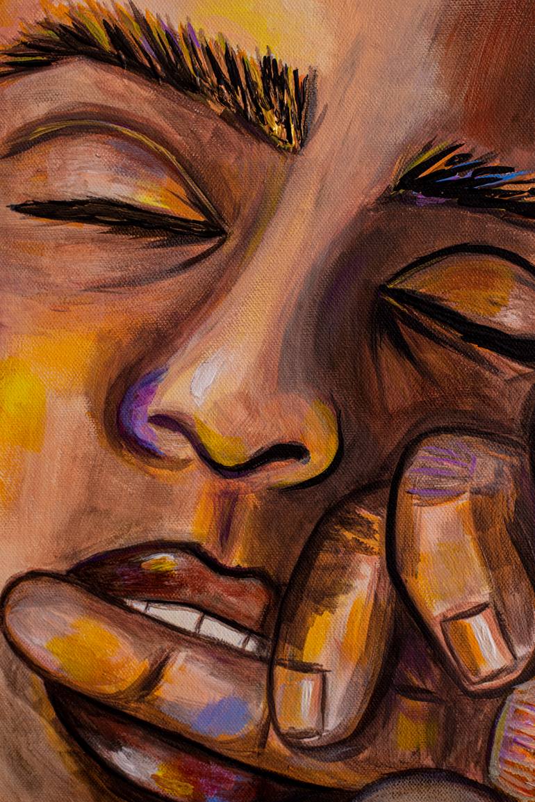 Original Art Deco People Painting by Lorena Del Pozo
