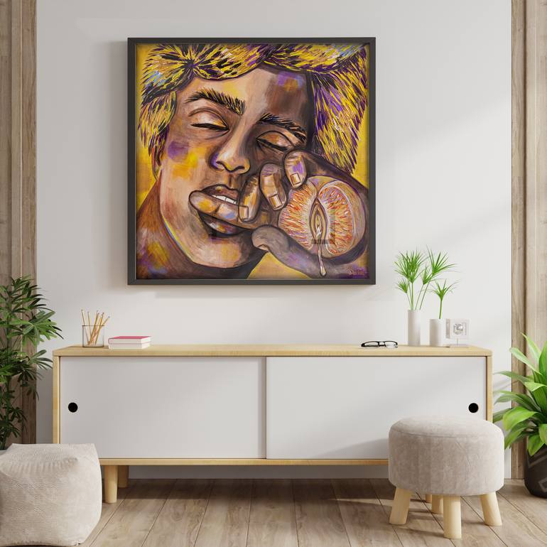 Original Art Deco People Painting by Lorena Del Pozo