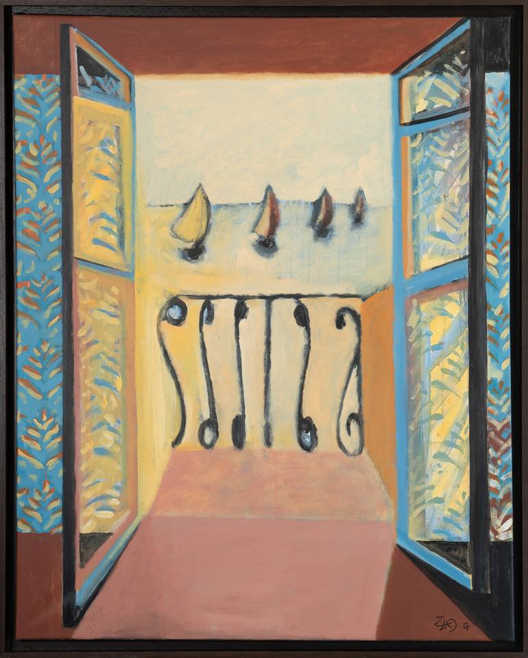 Original Modernism Home Painting by Gregor Zitko