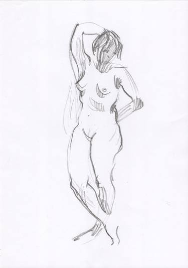 Print of Nude Drawings by Maria Chugunova